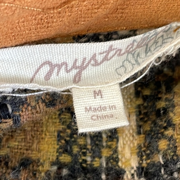 Mystree Mustard Tweed Jacket - Picture 6 of 8